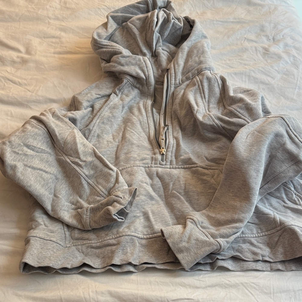 lululemon athletica Gray scuba half zip